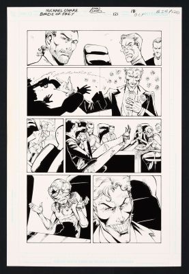 John Floyd, Michael O’Hare | Original Art from Birds of Prey #121 (2008) Page 18 Pencils by Michael O’Hare, Inks by John Floyd | mycomicshop.com (Buy It Now)