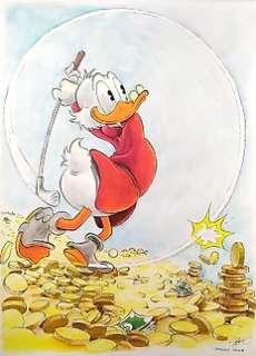 Sergio Garrido | Uncle Scrooge - Scrooge’s Swing - Signed Original Painting by Sergio Garrido | Catawiki