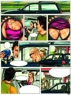 Stefano Mazzotti | Stefano Mazzotti - tavola originale x Selen "Autostop" - Page volante | Catawiki