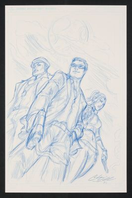 Chris Williams | Johnny Gat, Shaundi and Pierce Sketch | mycomicshop.com