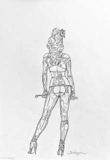 Roberto Baldazzini | Roberto Baldazzini - Illustrazione a matita pubblicata su “Risvegli” - Page volante - Exemplaire unique - (1994) | Catawiki