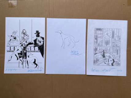 Lapone, Antonio | Lapone, Antonio - 2x Dessin original + 1 planche crayonnée | Catawiki