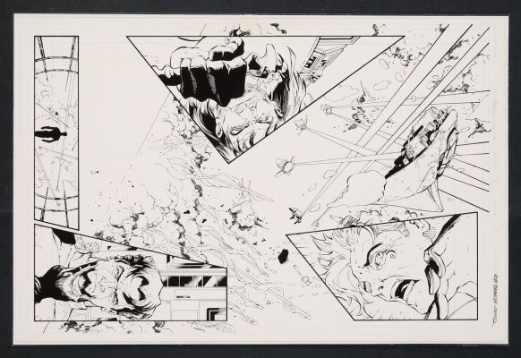 John Floyd | Original Art from Eternal Warriors Archer and Armstrong (1997) Page 19 Pencils by Robert Teranishi Inks | mycomicshop.com (Buy It Now)