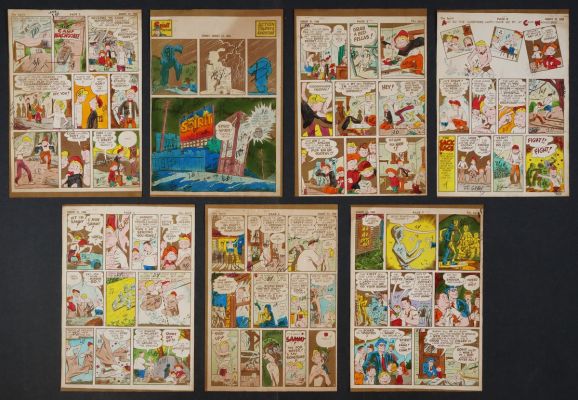 Original Color Guide for The Spirit Section August 27, 1950 | mycomicshop.com
