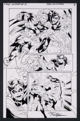 Ron Williams | Original Art from First Guard #2 (2026 G-Man Comics) Page 8 Pencils and Inks by Ron Williams | mycomicshop.com