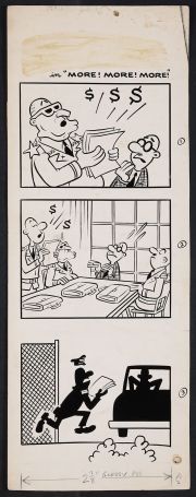 Original Art from Sad Sack #167 (1965) Partial Page Strip ’More! More! More!’ | mycomicshop.com