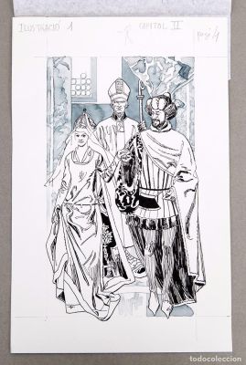 CARLES PRUNÉS - ILUSTRACIÓN PARA PORTADA DE CURIAL I GÜELFA - 1993 | todocoleccion (Buy It Now)