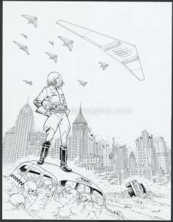 Alain Henriet - Couverture originale - Amerika Bomber - Dents d‘Ours