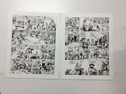 Franz - Franz - 2 Planches originales (p.39) + (p.40) Poupée d‘ivoire T6 - Le juge - (1998)