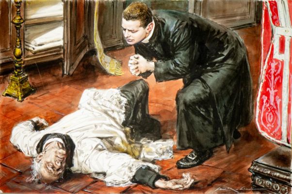 MOLINO WALTER (1915 - 1997) - ‘White priest’ | Capitolium Art