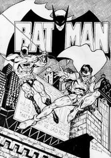 Domenech, Sergi | Batman #368 Cover Homage - Original Ink Drawing - Signed by Sergi Domenech - Original Artwork | Catawiki