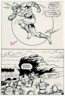 Magnus | Magnus 61/69 - NECRON - TAVOLA ORIGINALE SPLASH PAGE E COFANETTO 7 VOLUMI - Broché - EO - (1981/1981) | Catawiki