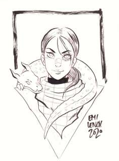 Emi Lenox - shadowcat and lockheed commission - 2020 signed