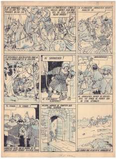 Laudy, Jacques | Laudy - Planche originale (p.19) + album luxe - La Légende des Quatre fils Aymond / De vier heemskinderen - Cartonné - (1946/2022) | Catawiki