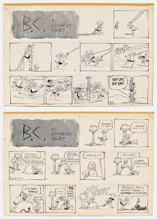 Lot of Two ’’B.C.’’ Sunday Comic Strips from 1964 | Nate Sanders