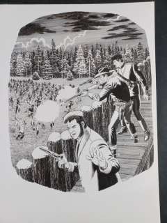 Fabio Civitelli | Tex - Fabio Civitelli - illustrazione originale - Sulle Piste del Nord - Firmato - Page volante - Exemplaire unique - (2011) | Catawiki