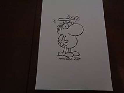 Mordillo, Guillermo | Mordillo, Guillermo - original illustration - dedicace - (1990) | Catawiki