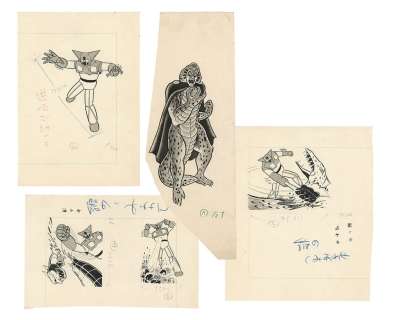 Minoru Nonaka Hand-Drawn Copyright Illustrations 4 "Getter Robo" | Mandarake (Big Web)