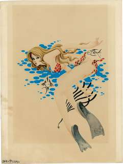 Monkey Punch Hand-drawn Color Illustration