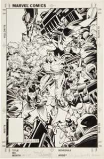 Rick Leonardi and P. Craig Russell X-Men #235 Cover Original Art (Marvel, 1988). Welcome to Genosha, X-Men! -