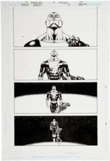 Doug Mahnke and Christian Alamy Black Adam #4 page 20 Original Art (DC, 2008). Black Adam takes to the -