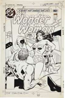 Jose Delbo and Vince Colletta Wonder Woman #256 Cover Original Art (DC, 1979). The Amazing Amazon unveils the -