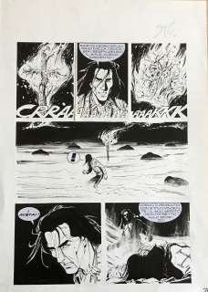 Pasquale Frisenda - Original page for Magico Vento. Cm. 25x35. Ink. Mint