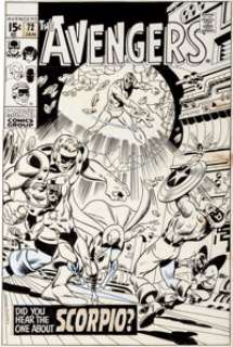 Sal Buscema and Sam Grainger Avengers #72 Cover Original Art (Marvel, 1970). For over three decades, Sal -