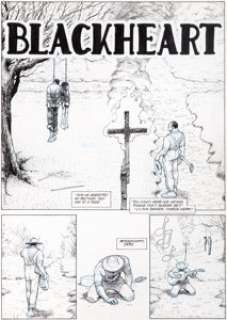 Frank Quitely Dark Horse Presents #91 Blackheart Page 1 Original Art (Dark Horse, 1994). The first work Frank -