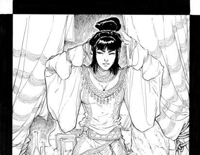 Tamburo, Nico | N. Tamburo - original artwork "Egyptian Alchimist Character" - Exemplaire unique - (2022) | Catawiki