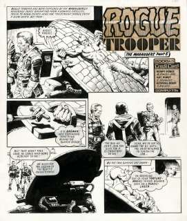 Cam Kennedy - Rogue Trooper - 2000Ad Prog 286 Page 22 Title Page - Cam Kennedy Art