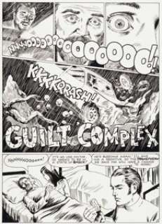 Norman Nodel (as Donald Norman) Web of Horror #4 Unpublished Complete 8-Page Story "Guilt Complex" -