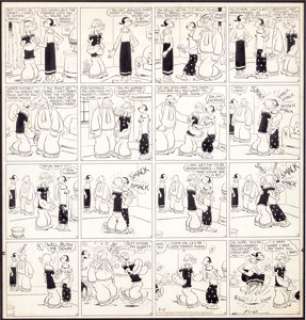 Elzie Segar Thimble Theatre Starring Popeye Sunday Comic Strip Original Art dated 9-15-35 (King Features -