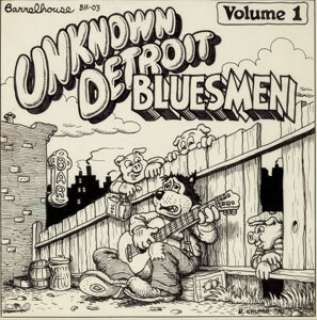 Robert Crumb "Unknown Detroit Bluesmen" Album Cover Illustration Original Art (1970). A - | Heritage