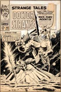 Dan Adkins Strange Tales #162 Doctor Strange Cover Original Art (Marvel, 1967). With his Marvel movie - | Heritage