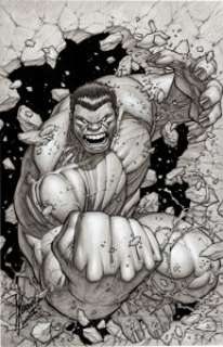 Dale Keown - Red Hulk Illustration Original Art (Marvel, c. 2008). This may have been for a variant cover, -