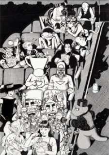 Dave Sim, Gerhard, Paul Pope, Richard Sala, Terry Moore, and Evan Dorkin Overstreet‘s FAN #7 Indy Jam -