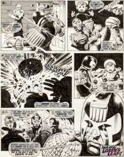 Brian Bolland 2000 AD #78 Story Page 6 Judge Dredd Original Art (Fleetway, 1978). This page by master -