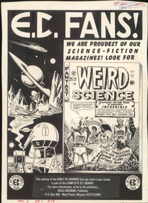 EC Library Production Material- Production AD Photo Stat | Russ Cochran