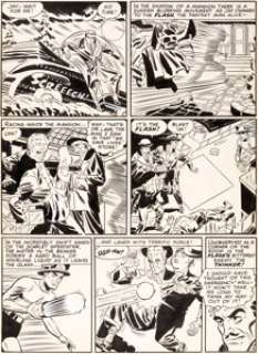 Carmine Infantino Flash Comics #112 Unpublished Story Page 3 Thinker Original Art (DC, 1949). A Flash page -