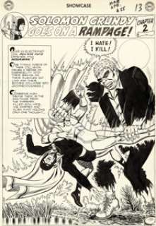 Murphy Anderson Showcase #55 Splash Page 10 Doctor Fate, Hourman, and Solomon Grundy Original Art (DC, 1965).... | Heritage