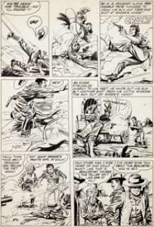 Jack Kirby and John Prentice Bullseye #1 Page 24 Original Art (Mainline, 1954)....