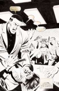 Don Perlin, Andrew Wendel, and John Dixon Bloodshot #4 Splash Page 21 Original Art (Valiant, 1993). -