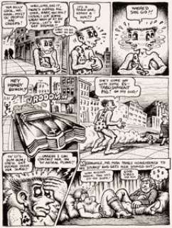 Robert Crumb Bijou Funnies #4 Story Page 3 Projunior Original Art (Print Mint, Inc., 1970). Honeybunch has -