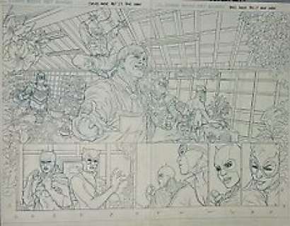 Daniel Sampere (Penciller) - Batgirl Annual #01 Pages 28-29 - Batgirl - Exemplaire unique