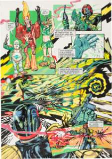 Brendan McCarthy Judge Dredd Annual Page 43 Original Art (IPC, 1987)....