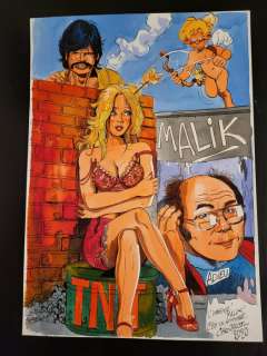 Jacot, Christian | Jacot, Christian - Dessin original couleur - Hommage à Malik lors de son décès - (2020) | Catawiki