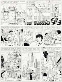  - Gilles Chaillet Vasco Tome 15 Â« Le Fantôme de Bruges Â» Planche 36 (Le Lombard, 1997)....