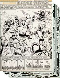  - Ric Estrada Richard Dragon, Kung Fu Fighter #16 Complete 17-Page Story "The Doom Seer" Original Art (DC, 1977)....