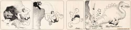  - V. T. Hamlin Alley Oop Daily Comic Strip Original Art dated 8-12-33 (NEA Service, 1933)....